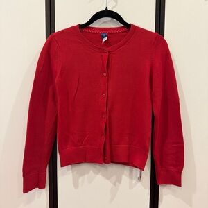 Old Navy Red Cardigan Sweater